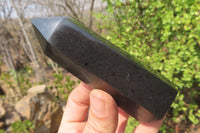 Polished Black Basalt Point-Prisms x 12 From Antsirabe, Madagascar