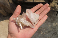 Natural Clear Quartz Clusters x 35 From Madagascar