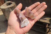 Natural Ametrine Spirit Quartz Clusters x 12 From Boekenhouthoek, South Africa