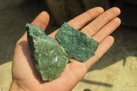 Natural Jade Cobbed Specimens x 35 From Swaziland