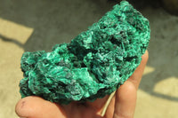 Natural Silky Malachite Specimens x 3 From Kasompe, Congo