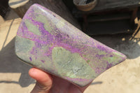 Polished Stichtite Standing Free Form x 1 From Barberton, South Africa