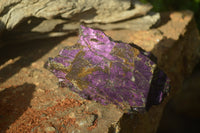 Natural Metallic Purpurite Cobbed Specimens x 5 From Erongo, Namibia