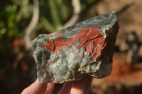 Natural Blood Stone Cobbed Specimens x 6 From Swaziland