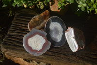 Polished River Agate Nodules x 4 From Zimbabwe