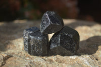 Natural Alluvial Schorl Black Tourmaline Crystals x 1kg lot From Zimbabwe