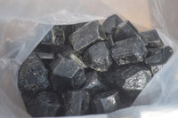 Natural Alluvial Schorl Black Tourmaline Crystals x 1kg lot From Zimbabwe