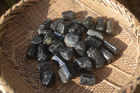 Natural Alluvial Schorl Black Tourmaline Crystals x 1kg lot From Zimbabwe