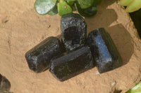 Natural Alluvial Schorl Black Tourmaline Crystals x 1kg lot From Zimbabwe