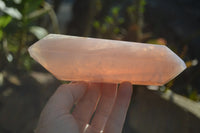 Polished Double Terminated Rose Quartz Crystals x 3 From Madagascar