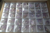 Natural Jacaranda Amethyst Single Crystals x 42 From Mumbwa, Zambia