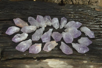 Natural Jacaranda Amethyst Single Crystals x 42 From Mumbwa, Zambia