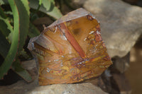 Polished On One Side Nguni Jasper Specimens x 2 From Prieska, South Africa