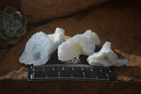 Natural Etched Blue Chalcedony Specimens x 35 From Nsanje, Malawi