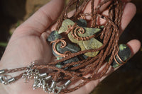 Polished Ancient Eagle Copper Wire Wrapped Pendants x 6 From Zimbabwe