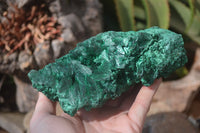 Natural Silky Malachite Specimen x 1 From Kasompe, Congo