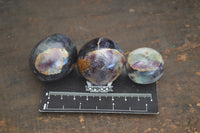 Polished Watermelon Fluorite Free Forms x 20 From Namibia