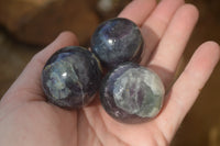 Polished Watermelon Fluorite Free Forms x 20 From Namibia