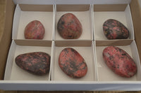 Polished Rhodonite Free Forms x 6 From Zimbabwe