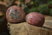 Polished Rhodonite Free Forms x 6 From Zimbabwe