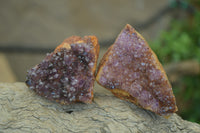 Natural Amethystos Amethyst Plates x 12 From Kwaggafontein, South Africa