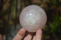 Polished Pink Rose Quartz Spheres x 4 From Ambatondrazaka, Madagascar