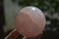 Polished Pink Rose Quartz Spheres x 4 From Ambatondrazaka, Madagascar