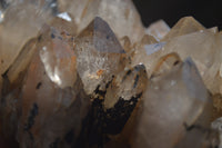 Natural Smokey Quartz Clusters x 4 From Luena, Congo