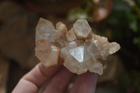 Natural Smokey Quartz Clusters x 4 From Luena, Congo