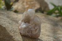 Natural Smokey Quartz Clusters x 4 From Luena, Congo