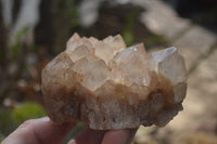 Natural Smokey Quartz Clusters x 4 From Luena, Congo