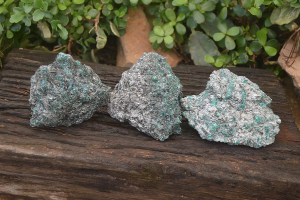 Natural Rare Emerald Mica In Matrix Cobbed Specimens x 4 From Mutoko, Zimbabwe