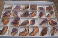 Natural Amethystos Amethyst Plates x 24 From Kwaggafontein, South Africa