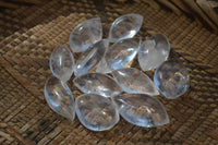 Polished Clear Quartz "Angel Tears" Pendant Pieces x 20 From Madagascar