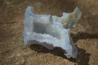 Natural Etched Blue Chalcedony Specimens x 12 From Nsanje, Malawi