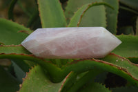 Polished Double Terminated Rose Quartz Crystals x 4 From Madagascar