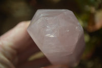 Polished Double Terminated Rose Quartz Crystals x 4 From Madagascar