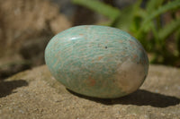 Polished Amazonite Palm Stones x 8 From Zimbabwe