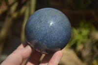 Polished Lazulite Spheres x 2 From Madagascar