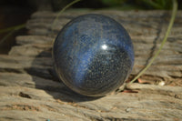 Polished Lazulite Spheres x 2 From Madagascar