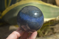 Polished Lazulite Spheres x 2 From Madagascar