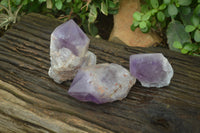 Polished Jacaranda Amethyst Crystals x 3 From Mumbwa, Zambia