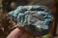 Natural Shattuckite Specimens x 4 From Kaokoveld, Namibia