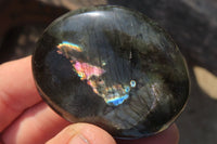 Polished Labradorite Palm Stones x 20 From Tulear, Madagascar