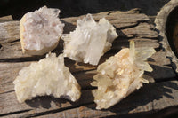 Natural Clear Quartz Clusters x 4 From Ambatofinandrahana, Madagascar