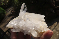 Natural Clear Quartz Clusters x 4 From Ambatofinandrahana, Madagascar