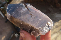 Polished Smokey Quartz Crystal Specimens x 2 From Zomba, Malawi