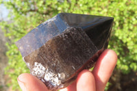 Polished Smokey Quartz Crystal Specimens x 2 From Zomba, Malawi