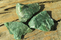 Natural Jade Cobbed Specimens x 24 From Swaziland