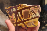 Polished On One Side Nguni Jasper Specimens x 2 From Prieska, South Africa